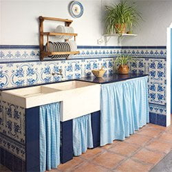 rotondo Blu Mäser Serie Kitchen Time Piatto in ceramica 27 cm 