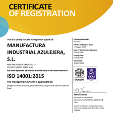 Certificado ISO 14001:2015