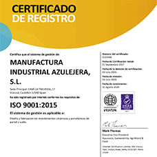 CERTIFICADO ISO 9001:2015