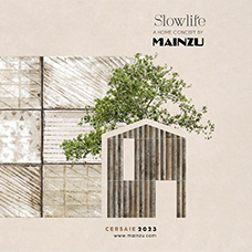 Folleto de novedades en la feria de Cersaie 2023